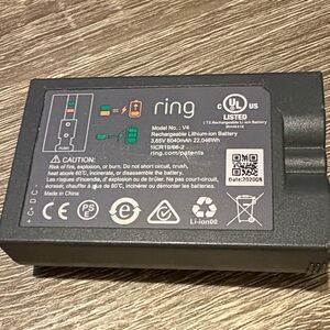 Ring Black Rechargeable Battery